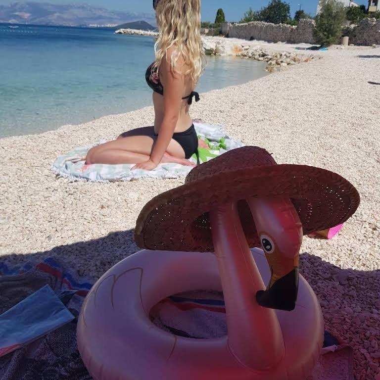 Ferienwohnung In Arbanija Mit Meerblick, Balkon, Klimaanlage, W-Lan 5137-1 Trogir Zewnętrze zdjęcie